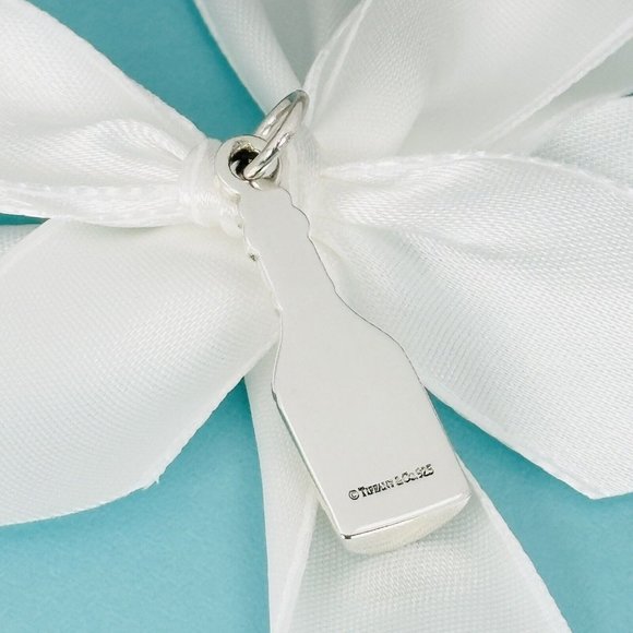 Tiffany & Co 1837 Champagne Bottle Pendant or Charm in Sterling Silver - Picture 5 of 8